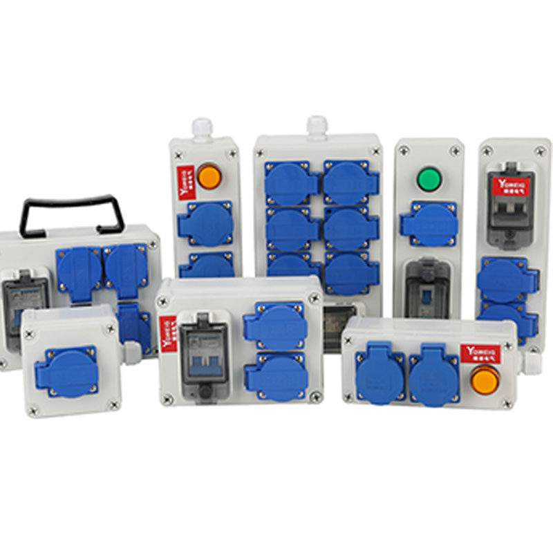 户外防水插座16a三五孔10a接线面板盒220V工业防雨墙壁明装电源箱 - 图2