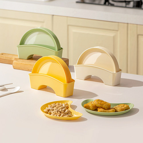 onlycook吐骨碟餐桌垃圾盘骨头渣收纳小碟子家用水果盘小吃碟菜碟 - 图0