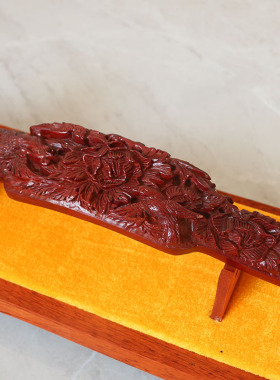 华品红红木招财现代简约客厅摆件