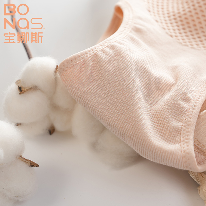 宝娜斯服饰旗舰店宝娜斯蜂巢超弹大码女士内裤棉质高腰收腹提臀生理裤孕妇三角裤1