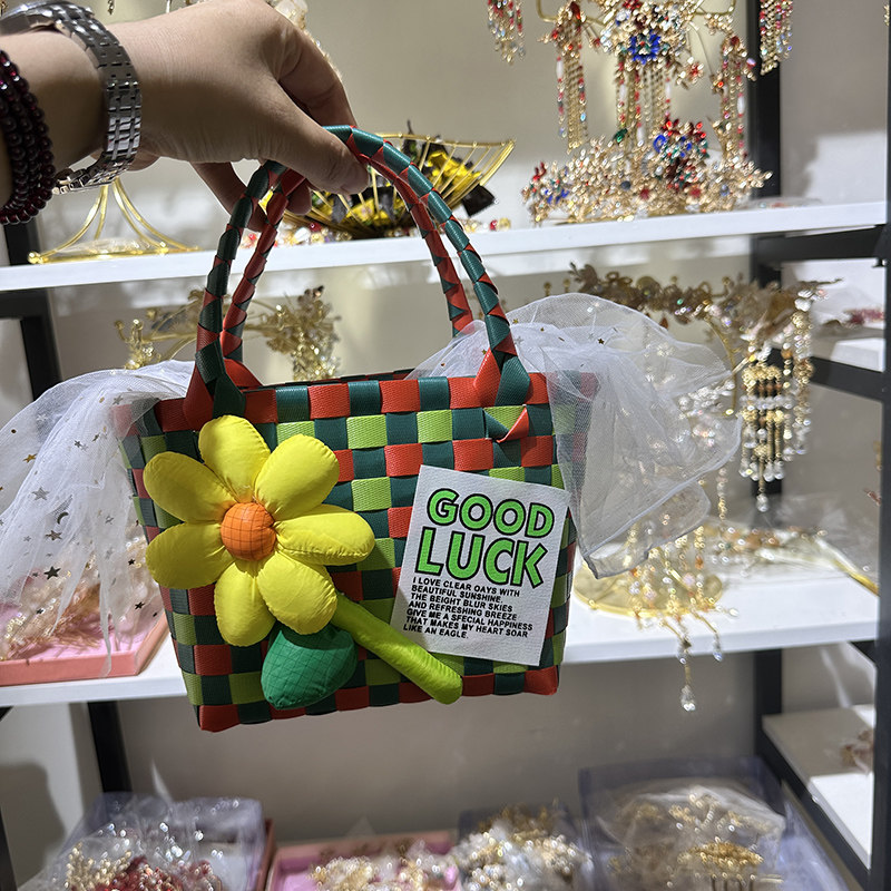 手工diy编织菜篮子彩色软带编织包包学生手工作业pp带原生带学校,淘宝优惠券,粉丝福利购,淘宝优惠卷