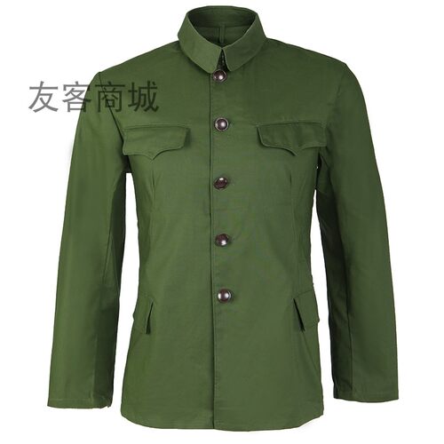 正品的确良65服装套装老式65式套装夏装四兜老兵怀旧拍照聚会服装 - 图0