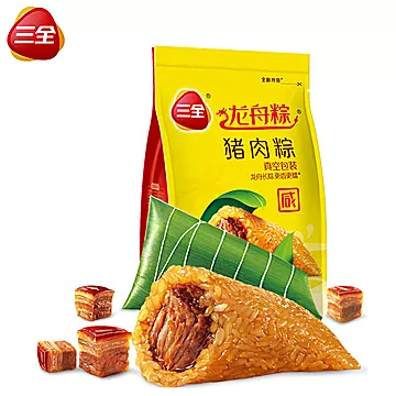 三全粽子肉粽鲜肉嘉兴风味100g*4只装[12元优惠券]-寻折猪