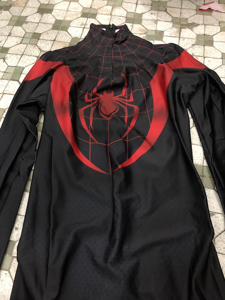 终极蜘蛛侠紧身衣 cospaly连体紧身衣Miles Spiderman万圣节服装 - 图2