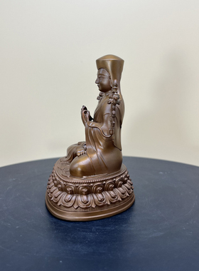 红铜萨迦五祖萨钦紫铜造像佛像摆件可定制金银铜法器佛具红祖白祖