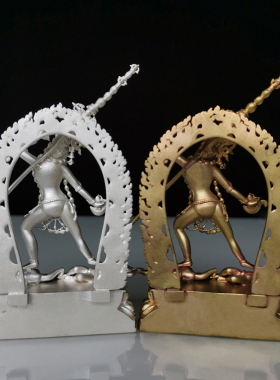 纯银那洛空行佛母空行母密宗护法