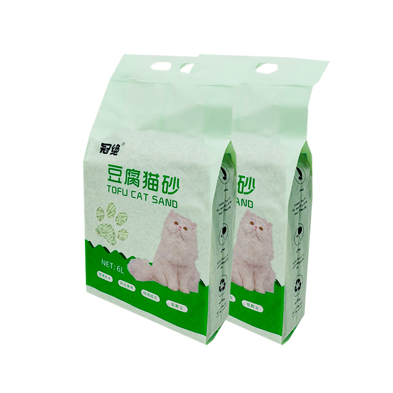 2mm豆腐猫砂绿茶味发2包共4kg奶香味6L豆腐砂猫沙除臭猫砂蓝-图3