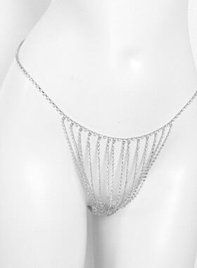 欧美多层水钻身体链夜店酒吧项链