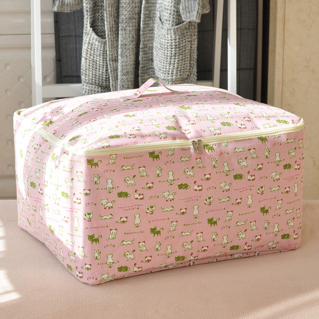 Free shipping large cotton quilt storage bag luggage storage bag