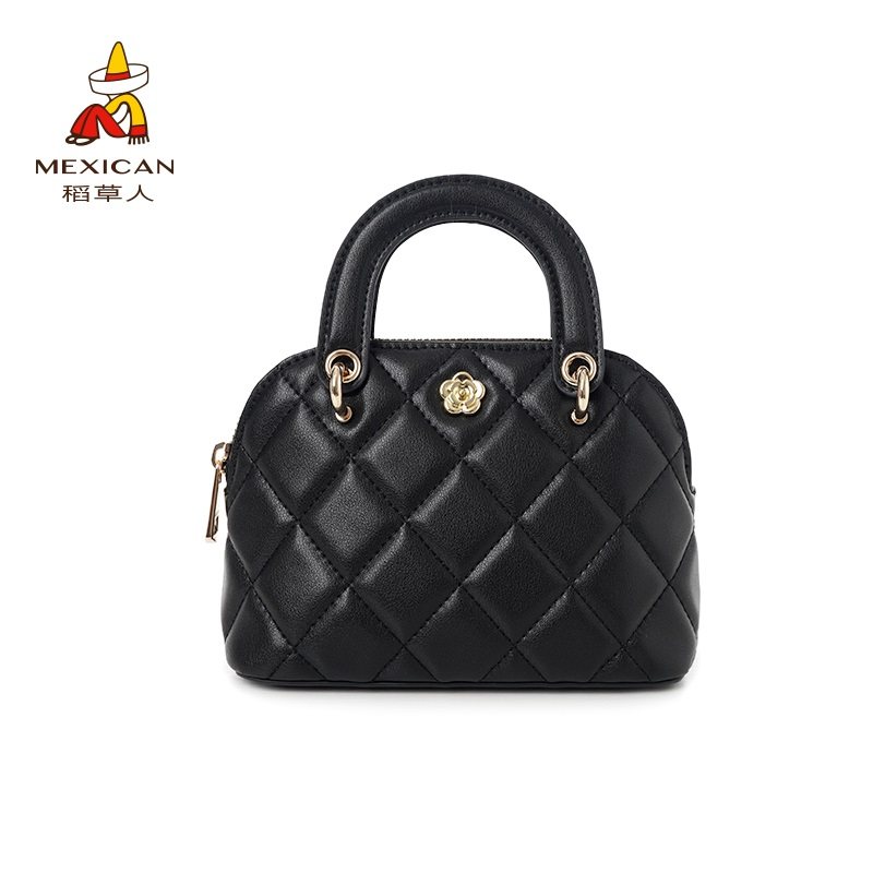 稻草人女士包包2025新款手拎包菱格链条贝壳包百搭单肩斜挎包正品,淘宝优惠券,粉丝福利购,淘宝优惠卷