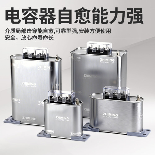 电容补偿柜正品指明集团BSMJ0.45自愈式低压电力电容器无功 - 图0