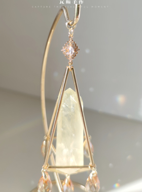 水晶柱摆件太阳捕手彩虹制造机