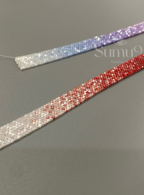 新款原创手工串珠渐变choker古董珠设计感项链女锁骨链手链颈链