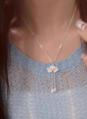 荷花链锁骨新款吊坠民族风两世欢