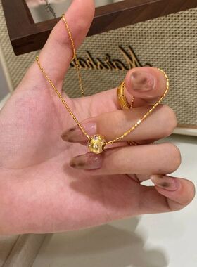 项链时尚路路通锁骨可设计感调节