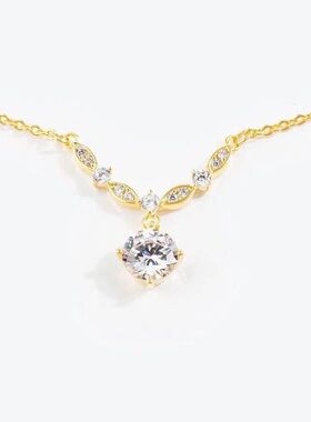 同款个性满钻链抖音锁骨项链礼物