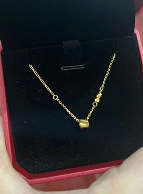 鱼鳞设计链潮路路通颈女轻奢项链