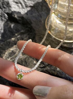 满天星时尚设计橄榄绿锁骨钻圆