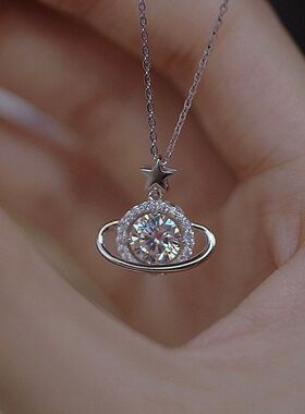 批发宇宙星球不锈钢项链颈链女轻
