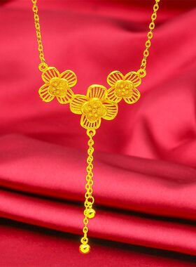 中国风花吊坠镂空项坠新款礼物