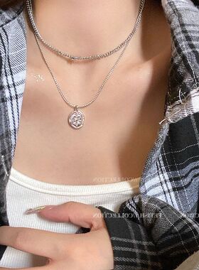 吊牌颈链新款毛衣链项链批发冷淡