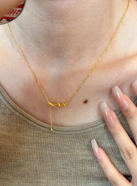 金蛇锁骨小众链项链设计感四芒星