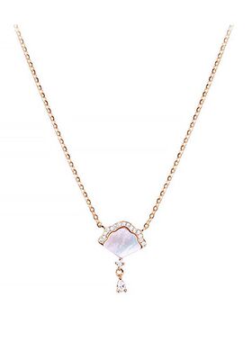 女锁骨红链小众颈链气质高级感