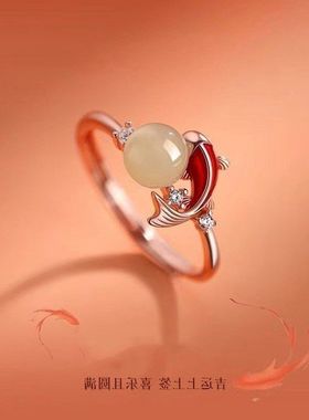 鱼项链女纯银999配饰锁骨链首饰