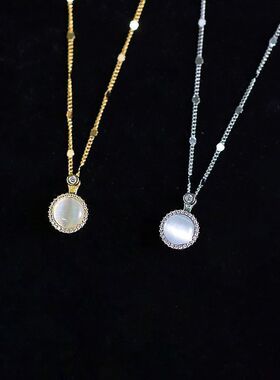 女的配饰质感锁骨气圆形项链链