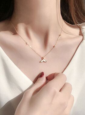 女上高级2024链新款新品潮锁骨