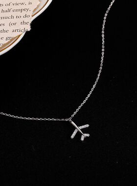 轻奢颈链小时尚飞机链锁骨冷淡