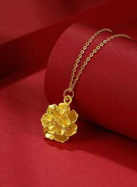 吊坠色2023年花开富贵新款项链