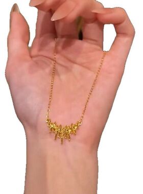 锁骨轻奢音符通勤网红项链高级