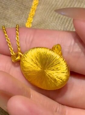 椭圆链拉丝项链蝴蝶复古爆款毛衣链小红书吊坠款锁骨代发精致一件