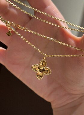 新品2025项链精致爆款金色闪亮