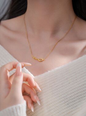 女几何设计感莫比清新时尚链项链