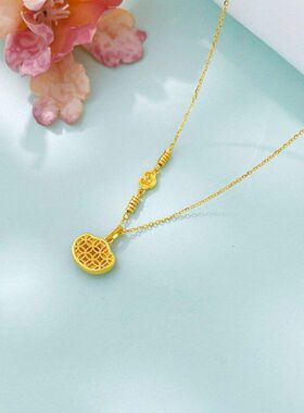 锁骨项链越南沙金如意锁锁直播