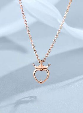 心钻石爆款2023钻石项链女链轻