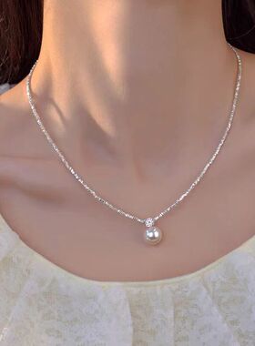 锁骨闺蜜小众气质闪亮礼物女友