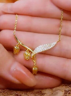 爆款批发花花朵铃兰直播项链女