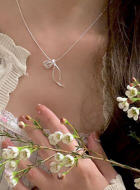 高级丝带小红书ins旭日项链甜美