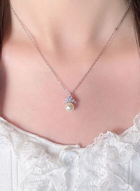 女小众锆石轻奢不锈钢链欧美锁骨