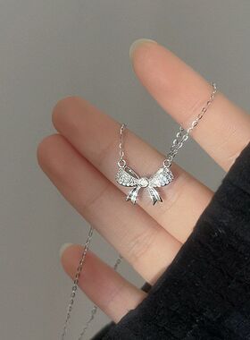 钻带颈银饰批发女友项链锁骨链轻