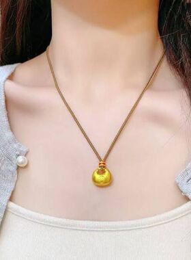 百搭同款强保色胖福精致古法项链