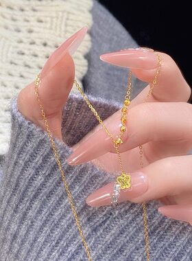 古法轻奢锤纹蝴蝶2025手环手链