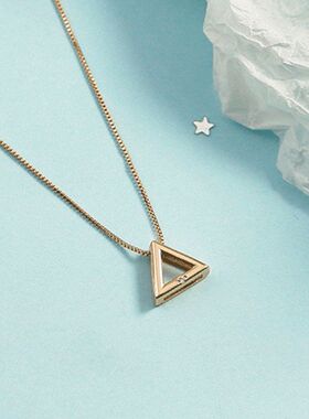 时尚轻奢新款三角形百搭简约链