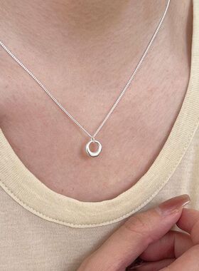 链轻奢小众新款简约锁骨批发项链颈链高级女几何圆圈ins轻奢设计