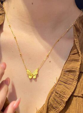 月项链国风花新中式气质锁骨金店