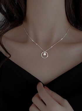 锁骨链气质年简约女新潮珍珠项链