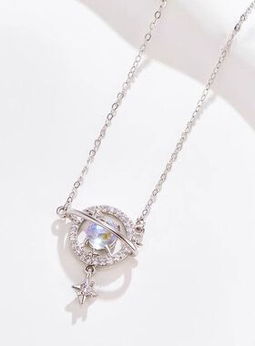 ins风轻奢小众吊坠宇宙锁骨女夏